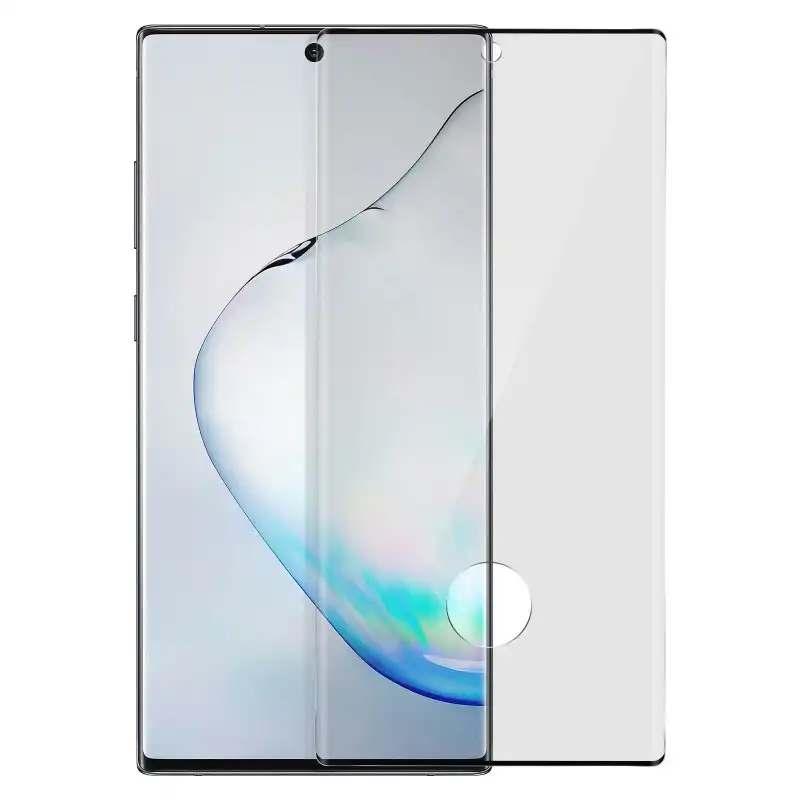 Avizar Protector Cristal Templado Negro para Samsung Galaxy Note 10 Plus