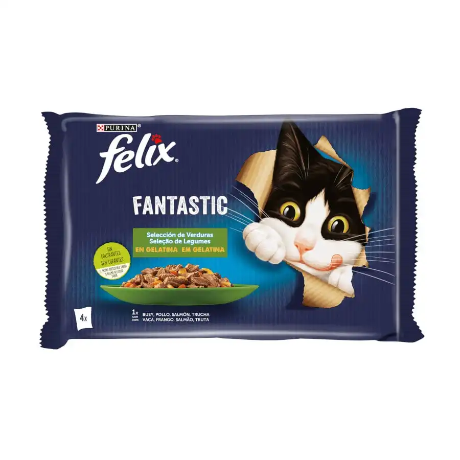 Felix Fantastic Selección de Verduras sobres en gelatina - Multipack 4