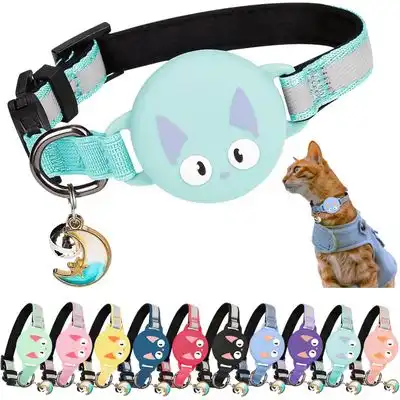 HausPets Collar gatos compatible Airtag - Reflectante, antiestrangulación - Turquesa - HausPets - Comparador de precios