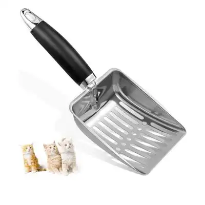 IntiMeg Pala grande de metal de acero inoxidable para arena de gatos - 1 pieza - IntiMeg - Comparador de precios