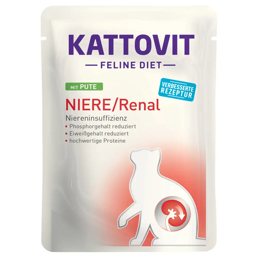 Kattovit Renal (insuficiencia renal) en sobres - Pack % - 24 x 85 g - Pavo