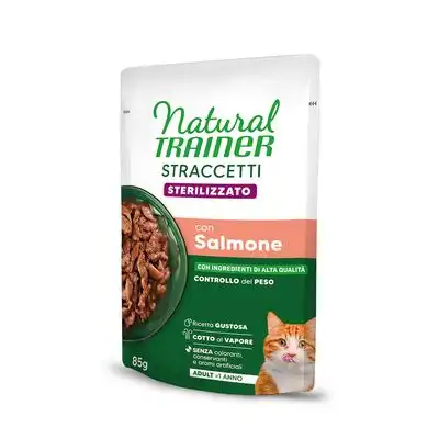 Natural Trainer Straccetti Adult Sterilised tiras en salsa 24 x 85 g - Salmón - Natural Trainer - Comparador de precios