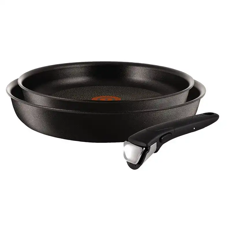 Tefal Ingenio Expertise L6509105 Set de Sartenes de Aluminio de 22 y 26cm con Mango Extraible