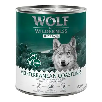 Wolf of Wilderness The Taste Of 6 x 800 g - The Taste Of The Mediterranean - Wolf of Wilderness - Comparador de precios