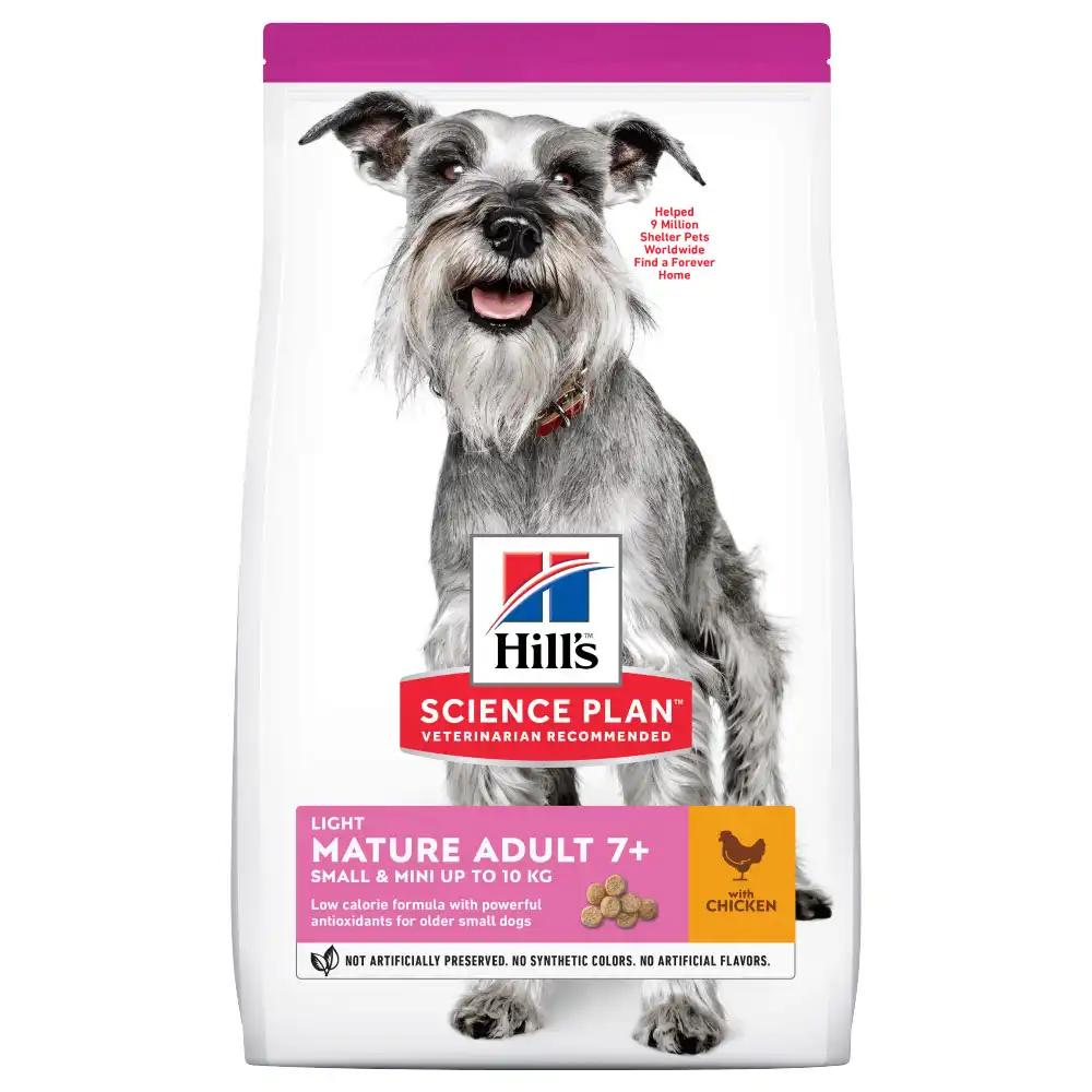 Hills Canine Mature & Senior Light Mini 2,5 Kg. - Hill's Science Plan - Comparador de precios