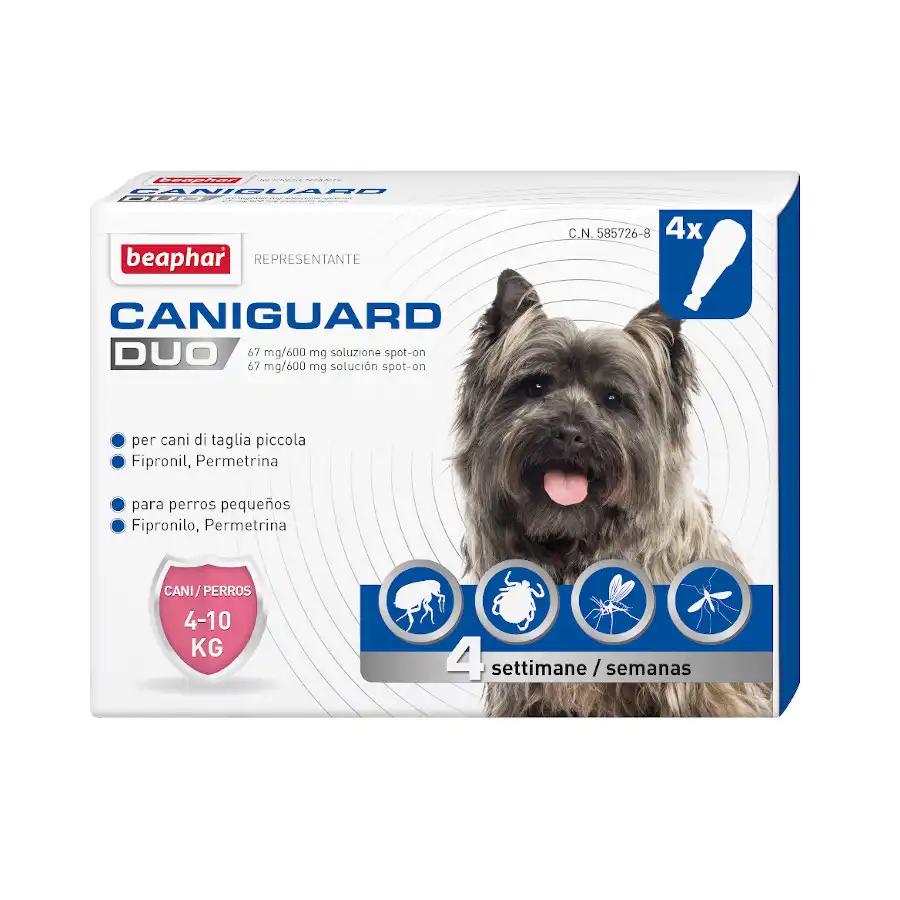 Beaphar Caniguard Duo Pipetas Antiparasitarias para perros pequeños - beaphar - Comparador de precios