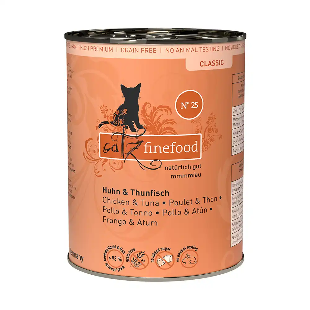 catz finefood en latas 6 x 400 g - Pollo y atún - catz finefood - Comparador de precios