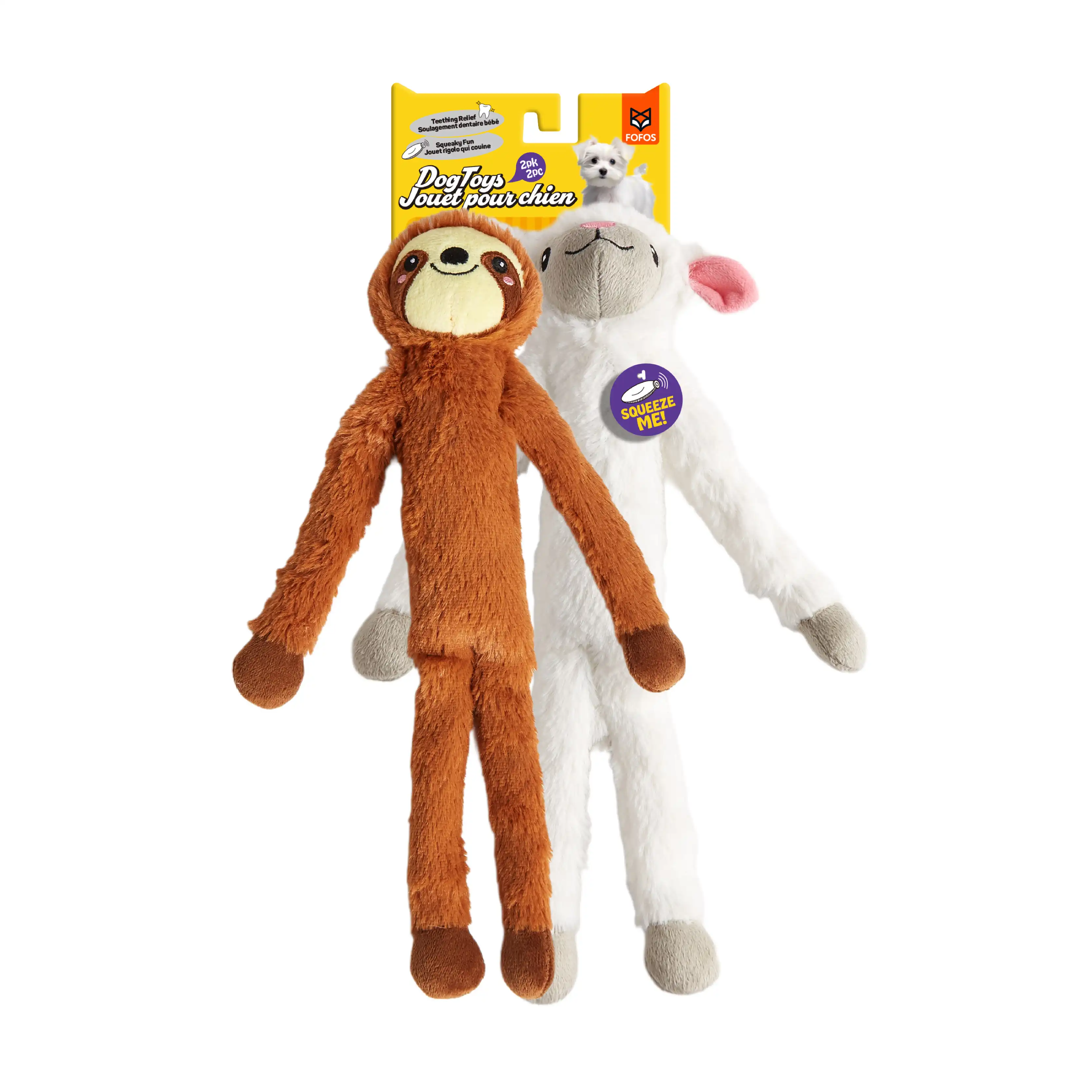 FOFOS s para Perro de Peluche – Oveja y Perezoso - 29x4x8 cm - Fofos - Comparador de precios