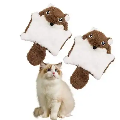 IntiMeg  chirriante con forma de ardilla voladora para gatos - 2 piezas - IntiMeg - Comparador de precios