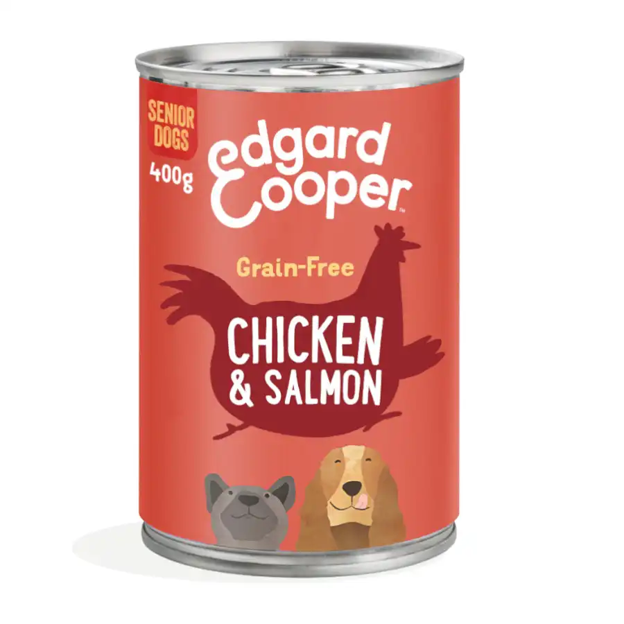 Lata Edgard & Cooper Senior Pollo y Salmón lata para perros - Edgard & Cooper - Comparador de precios