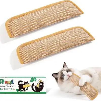 MCBOSON Juego de 2 juguetes Kicker de sisal suave con hierba gatera - 1 artículo - Mcboson - Comparador de precios