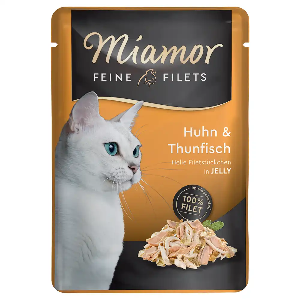 Miamor Filetes Finos en gelatina 6 x 100 g - Pollo y atún - Miamor - Comparador de precios