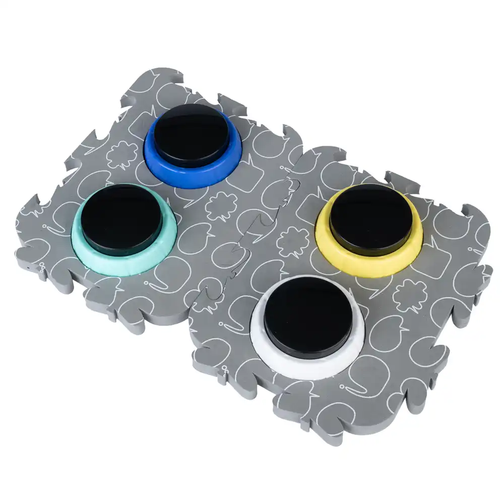 TIAKI Pet Talking Buttons «Let's Talk!» - 9 x 4 cm (Diám x Al), 4 unidades - TIAKI - Comparador de precios