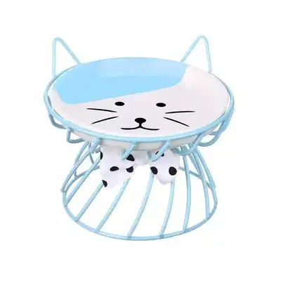 UAMLY Comedero de cerámica para gatos con patas altas - 1 pieza azul - Uamly - Comparador de precios