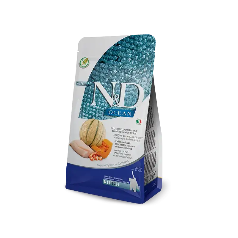 300gr Farmina ND Ocean pienso para gatitos de Bacalao y  Calabaza - Farmina - Comparador de precios