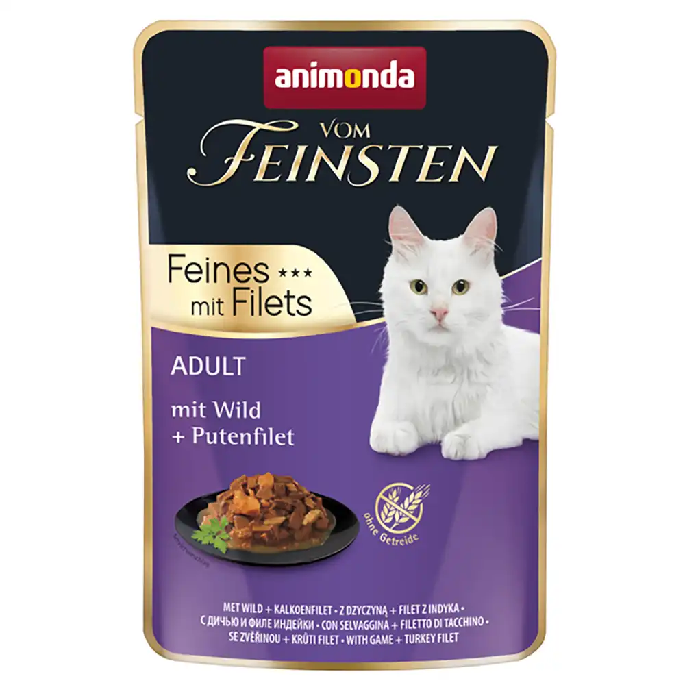 Animonda Vom Feinsten Adult 18 x 85 g - Venado + filete de pavo