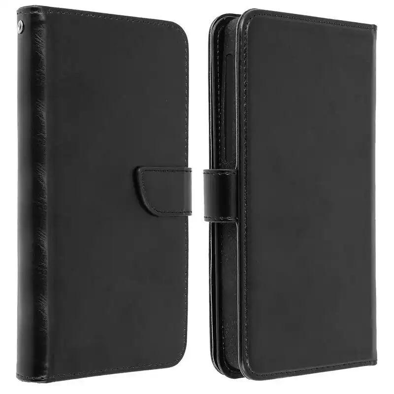 Avizar Funda Billetera Negra para Smartphones 4.3" a 4.7"