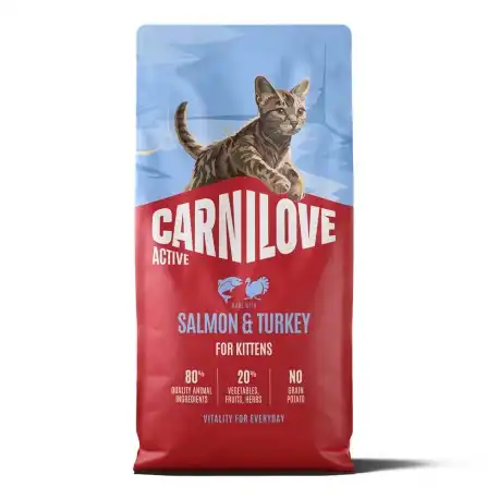 Carnilove Active Kitten Salmon&Turkey Pienso para Gatitos con Salmón y Pavo, 2 Kg - Carnilove - Comparador de precios