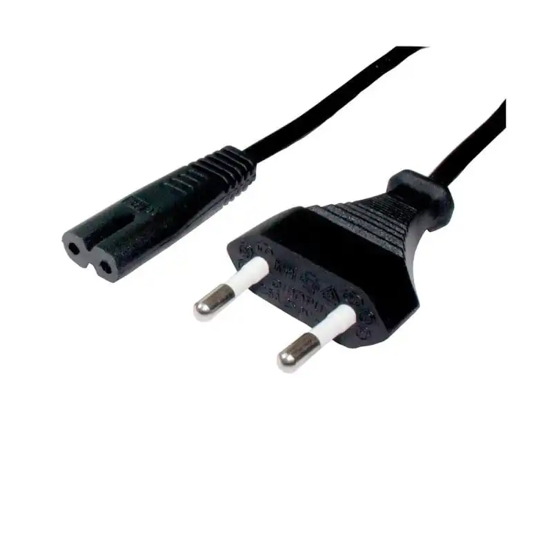 DCU 391001 / Cable de Corriente Plano (m) a Bipolar (h) 1.5m Negro