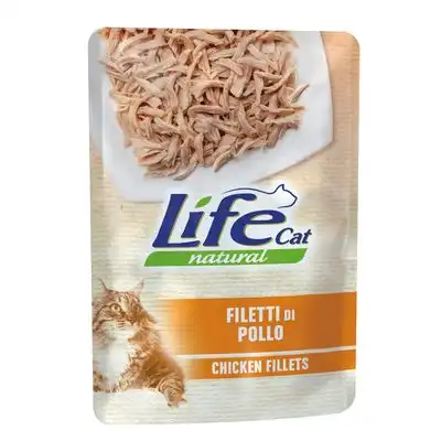 Life Cat Natural Adult 24 x 70 g - Pack Ahorro - Filetes de pollo - Life Cat Natural - Comparador de precios