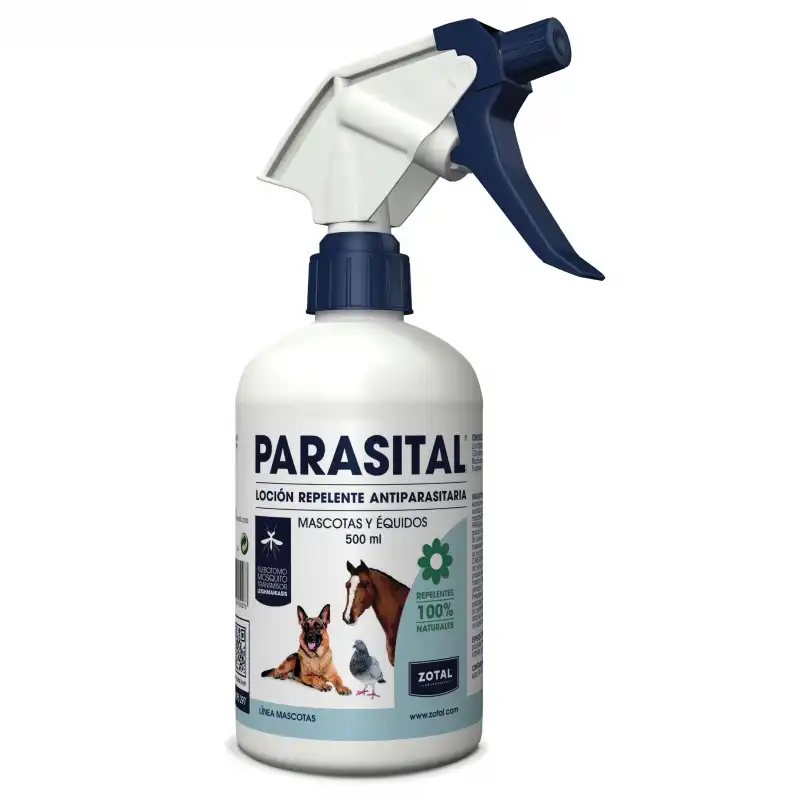 Parasital spray antiparasitario externo para perros, Cantidad 400 ml