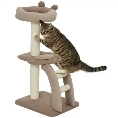 PawHut Árbol para Gato 48x40x88 cm Café - 1 Article - PawHut - Comparador de precios