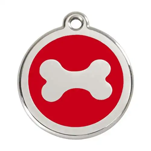 Placa identificativa Hueso Rojo M - RedDingo - Comparador de precios