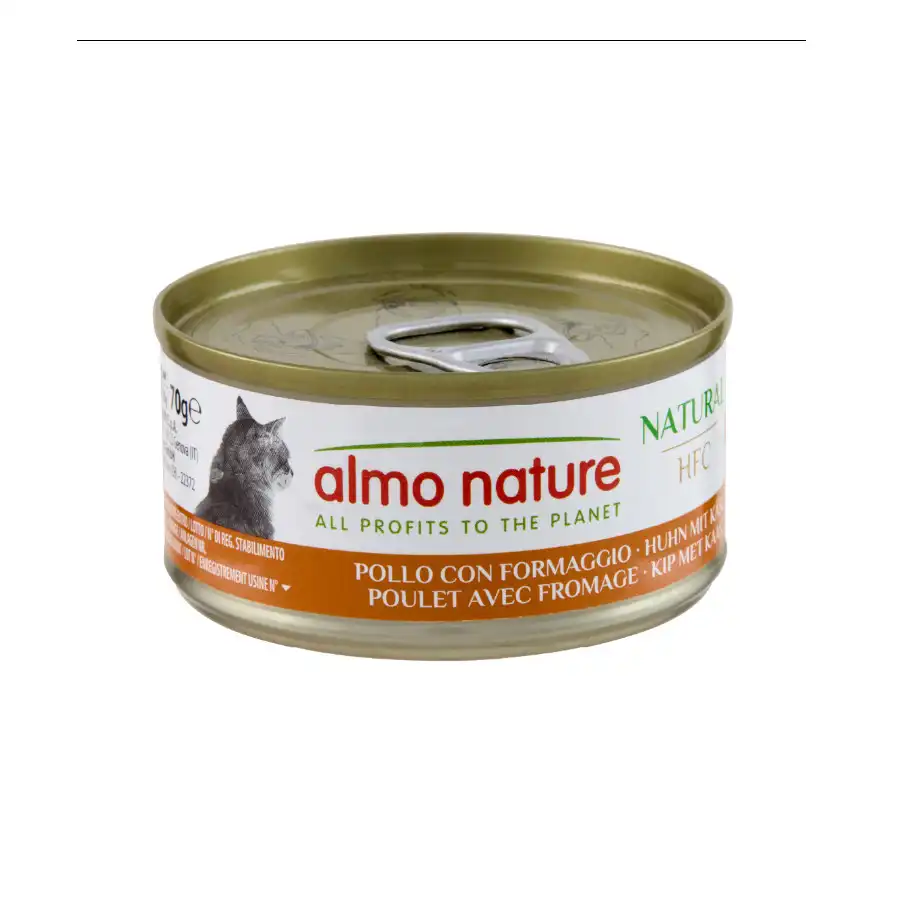 Almo Nature HFC Pollo y Queso para gatos 70 g - Almo Nature - Comparador de precios