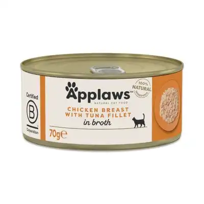 Applaws en caldo 6 x 70 g - Pechuga de pollo con atún - Applaws - Comparador de precios