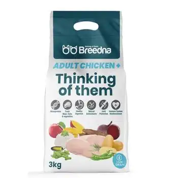 Breedna Adult Chicken+ Low Grain 3 Kg