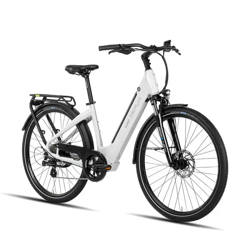 Deruiz Quartz Cityrad 2025 Bicicleta Eléctrica 28" 644wh Autonomía Máxima de 160km Blanco