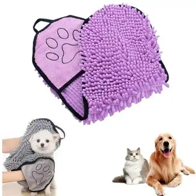 FurryFusion Toalla de baño para perros - Púrpura - Furry Fusion - Comparador de precios