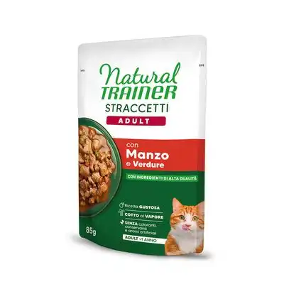 Natural Trainer Straccetti Adult tiras en salsa 22 x 85 g - Vacuno - Natural Trainer - Comparador de precios