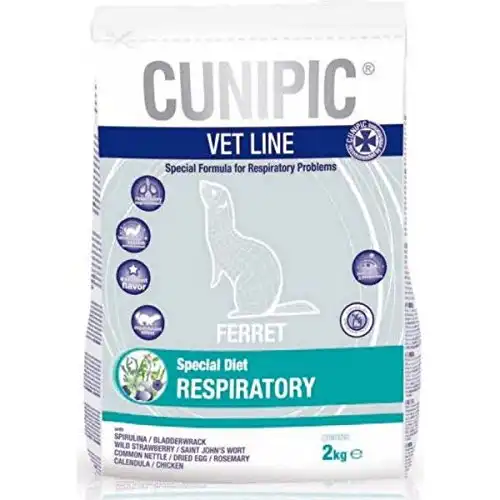 Cunipic Vet Line Respiratory Hurones 2 Kg.