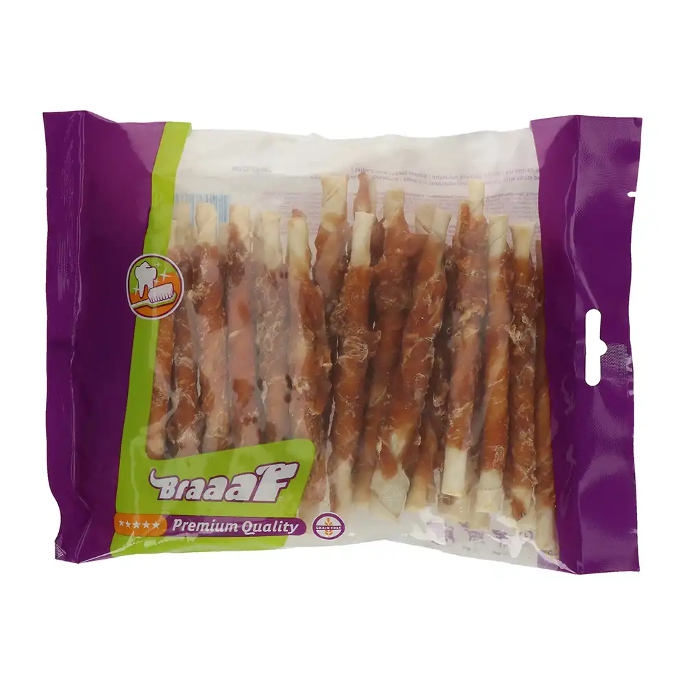 Braaaf palitos envueltos en pollo para perros - 280 g (12,5 cm) - Braaaf - Comparador de precios