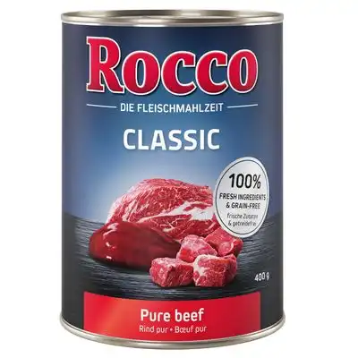 Oferta de prueba: Rocco comida húmeda 1 x  400 g - Vacuno puro (Rocco Classic) - Rocco - Comparador de precios