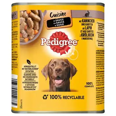 Pedigree Classic 12 x 800 g - Conejo y zanahorias en salsa - Pedigree - Comparador de precios