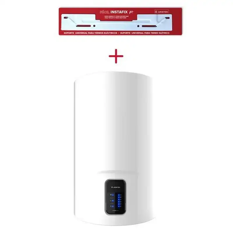Termo Eléctrico, Ariston, Lydos Wifi 80 Litros + Soporte De Pared Instafix, Clase Energetica B