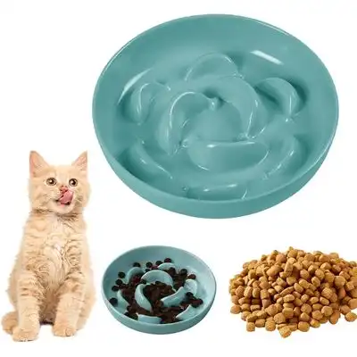 UAMLY Comedero lento para gatos - 1 artículo, azul - Uamly - Comparador de precios