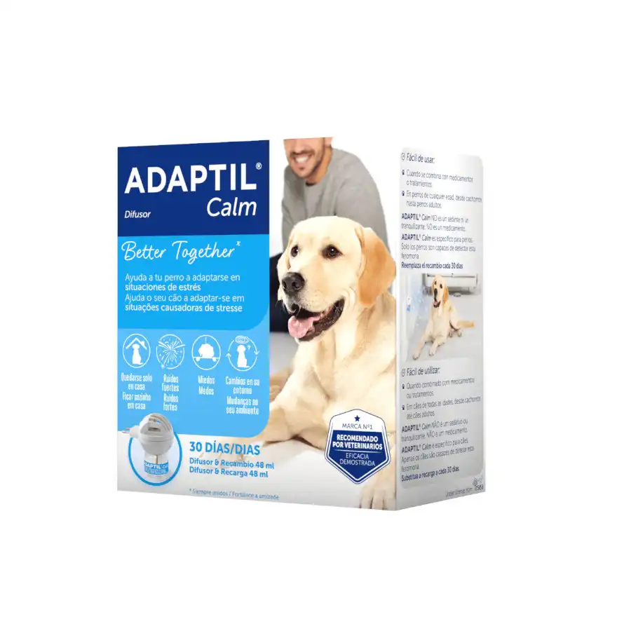 Adaptil Difusor + Recambio - Tranquilizante feromonas para perro 48 ml