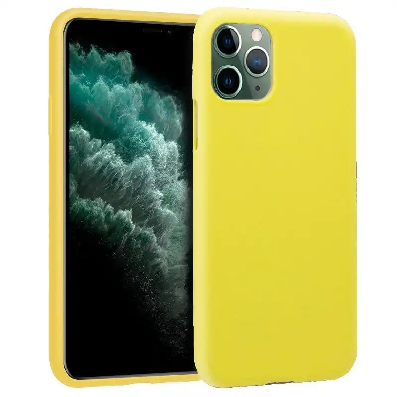 Cool Funda Silicona Amarilla para iPhone 11 Pro Max