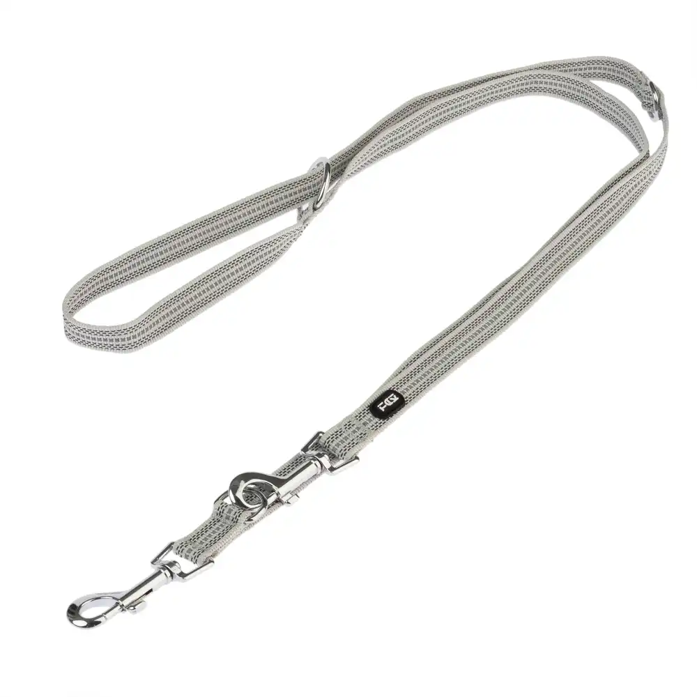 Correa ajustable TIAKI Reflective Rubber gris para perros - 200 x 2,0 cm (L x An) - TIAKI - Comparador de precios