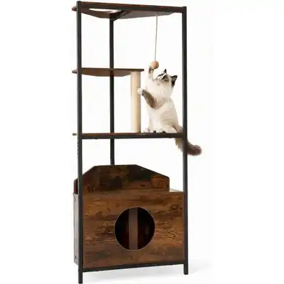 GIANTEX Rascador de madera, árbol para gatos de 156 cm - 1 Árbol - Giantex - Comparador de precios