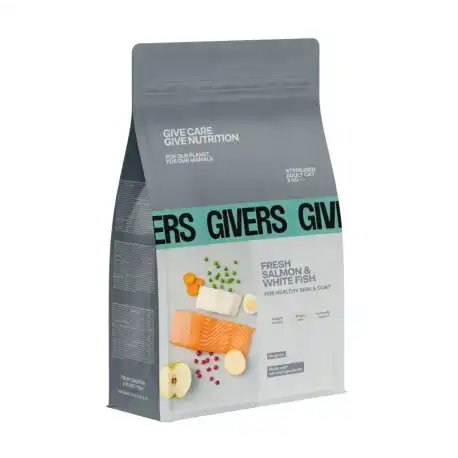 Givers Pienso Natural Para Gatos Esterilizados con Salmón, 3 Kg - Givers - Comparador de precios