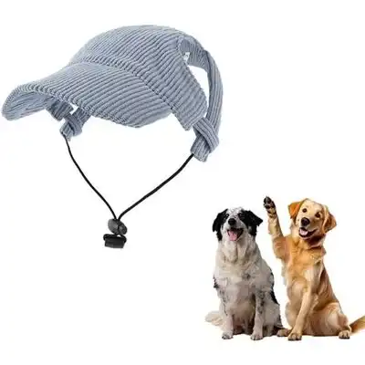 HausPets Gorra béisbol perros - Protección UV, ajustable, orificios orejas - Gris - HausPets - Comparador de precios