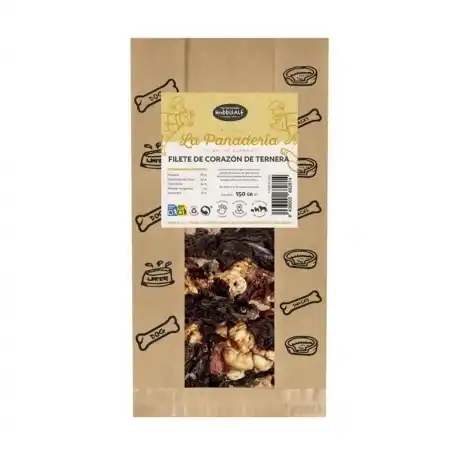 Hobbitalf Corazón de Ternera en Tiras Snack para Perros Bolsa de Panadería, 1 x 150 gr - Hobbitalf - Comparador de precios