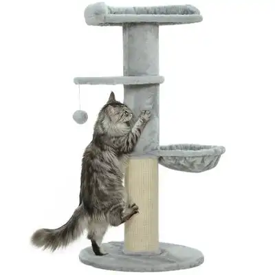 PawHut Árbol para Gato 48x48x103.5 cm Gris Claro - 1 Article - PawHut - Comparador de precios
