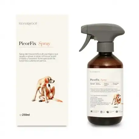 PicorFix Suplemento Antipicor Natural para Perros en Spray, 250 ml - Silverwoof - Comparador de precios