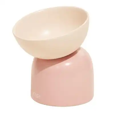 UAMLY Comedero elevado de cerámica para gatos - 1 pieza rosa - Uamly - Comparador de precios