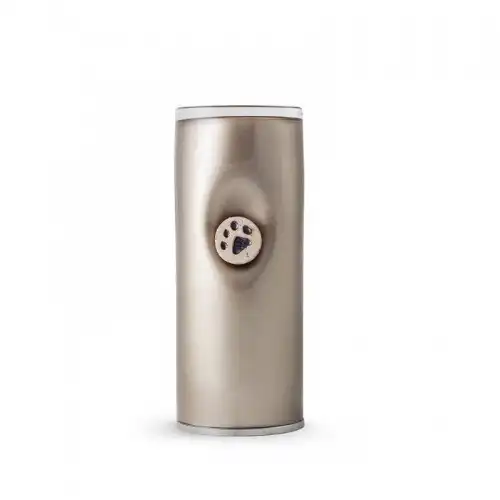 Urna Cristal Cilindro Huella Ceramica Cappuccino color Marrón - Ánima - Comparador de precios